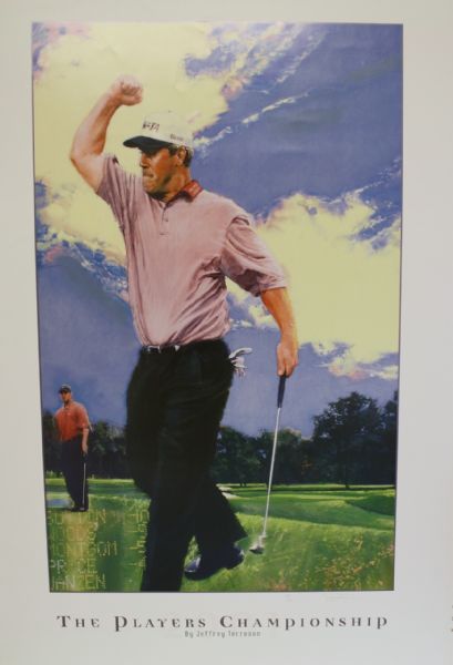 2001 PLAYERS Championship Print Poster - #411/500 - Tiger Wins