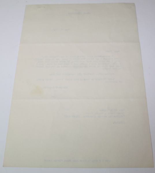 Jack Nicklaus Signed 1985 Letter to Dick Taylor JSA COA