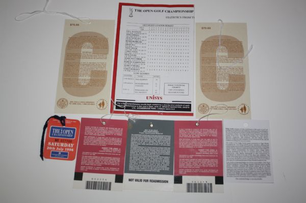 Fan Ticket Package: 1996 Masters, 1995 US Open, etc.