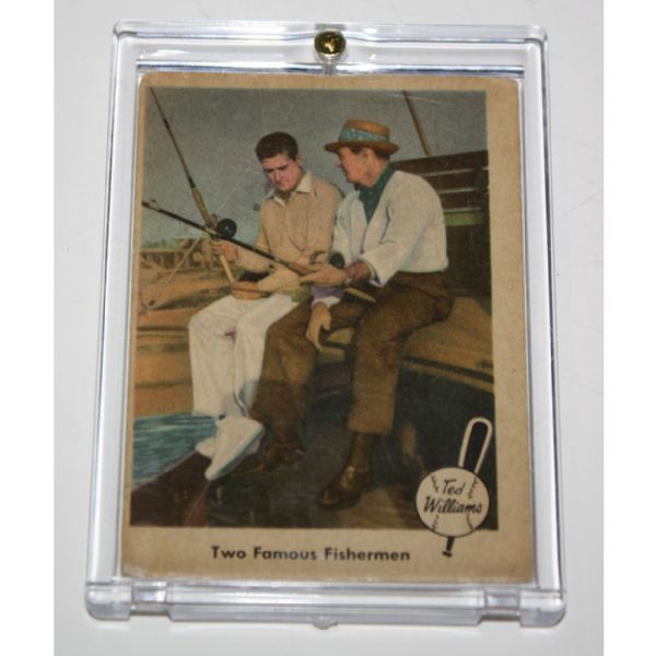 1959 Fleer 'Two Famous Fisherman' - Ted Williams and Sam Snead
