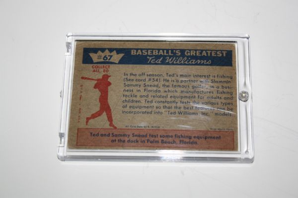 1959 Fleer 'Two Famous Fisherman' - Ted Williams and Sam Snead