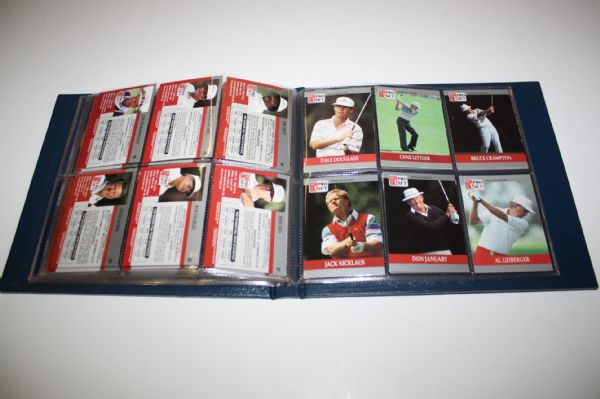 Assortment of Golf Cards - Tim Clark Signed Cards, Tour Swatch, etc.