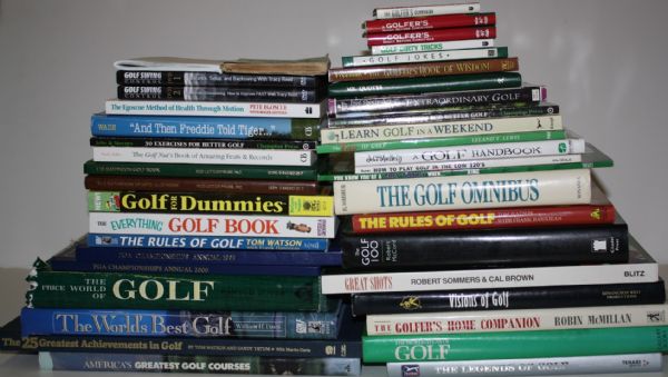 Lot of 38 Golf Books: Wide Range of Topics