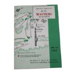 1962 Masters Spectator Guide-Arnold Palmers Third Masters Win