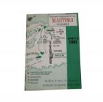 1964 Masters Spectator Guide-Arnold Palmers Fourth Masters Title