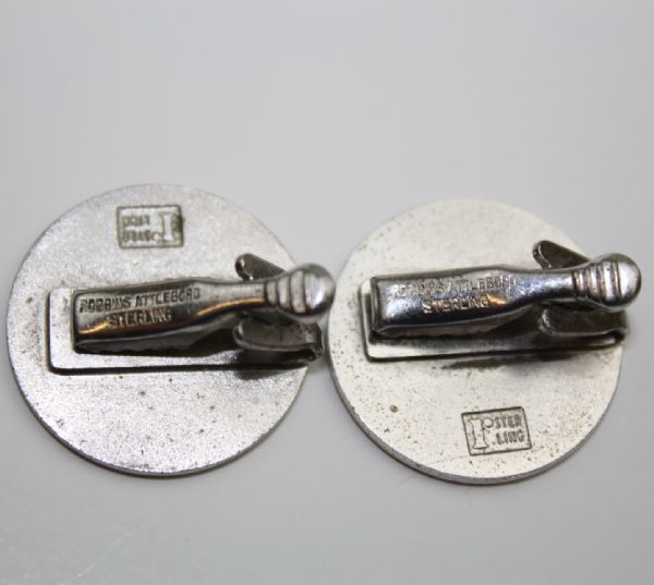 1962 Dated Sterling Silver Masters Logo Pair of Cufflinks - VERY RARE!