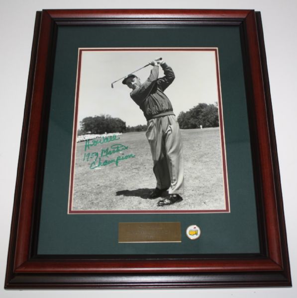Art Wall Deluxe Framed 8x10 with 1959 Masters Champion Notation JSA COA