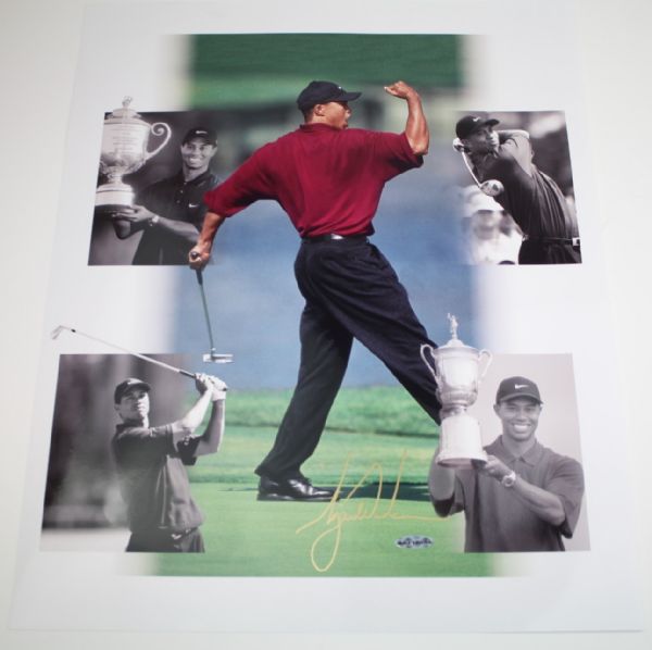 Tiger Woods Upper Deck Authenticated 16x20 Autographed Photo
