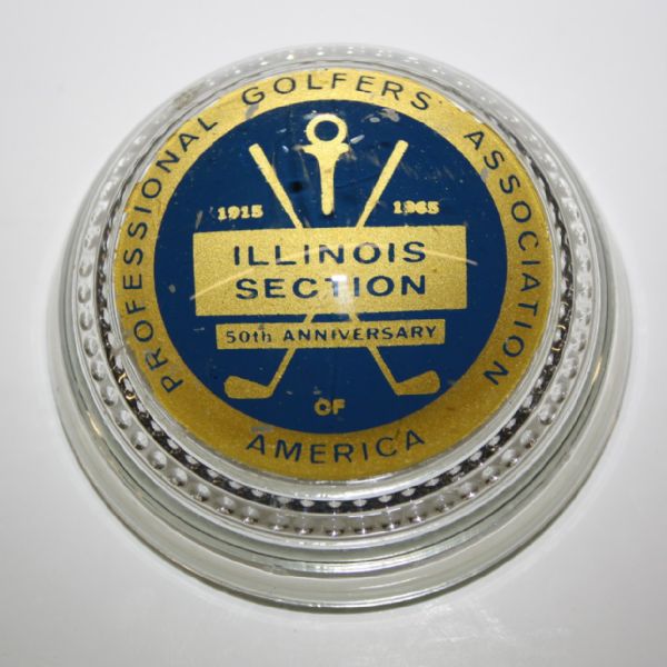 50th Anniversary (1915-1965) PGA Paperweight - Illinois Section