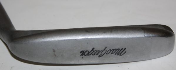 Prototype MacGregor Iron Masters Putter-Frosted Finish -Two Site Lines-Brown Ferrule