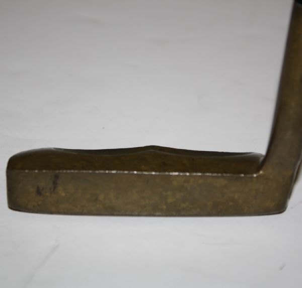 Toney Penna-Personally Used- Brass Prototype Putter- Hole Drilled Through Head-No Manfacturers Stampings