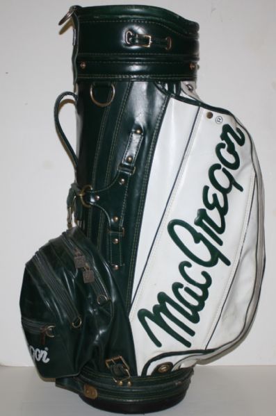 Charley Penna MacGregor Green and White Staff Bag