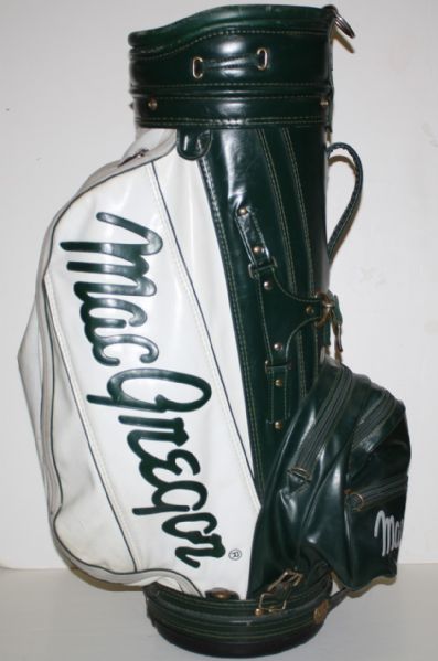 Charley Penna MacGregor Green and White Staff Bag