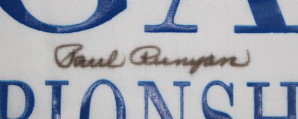 Paul Runyan Signed Undated PGA Championship Flag - PSA17362