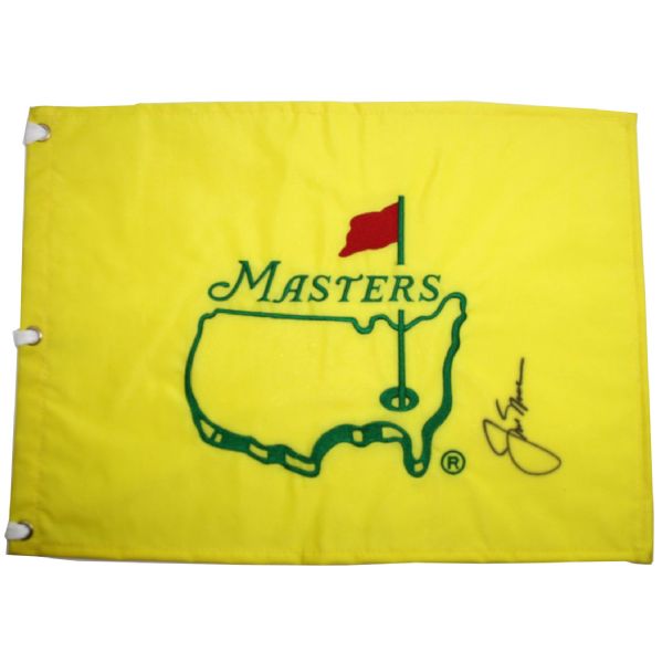 Jack Nicklaus Signed Undated Masters Flag JSA COA