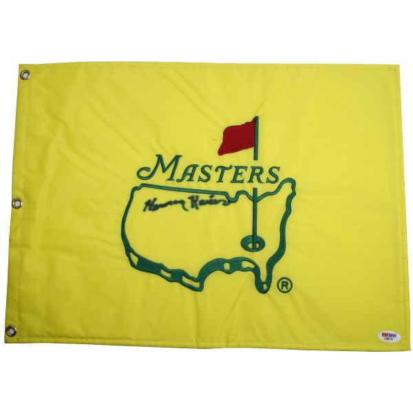 Herman Keiser Signed Undated Masters Flag - PSA C68151
