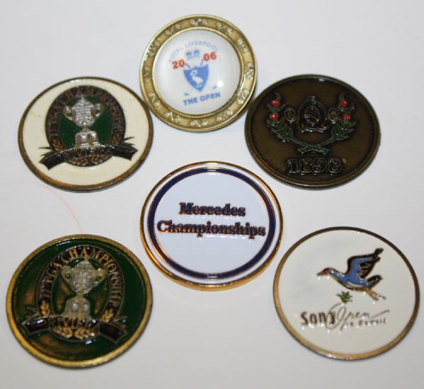 Lot of 16 Assorted Golf Pins and Ball Markers
