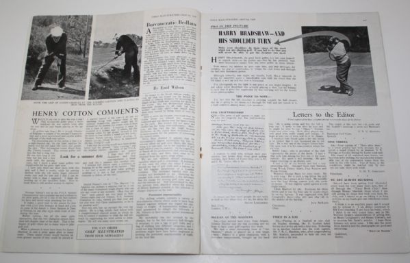 1958 British 'Golf Illustrated' Signed by Harvie Ward and Ken Venturi JSA COA