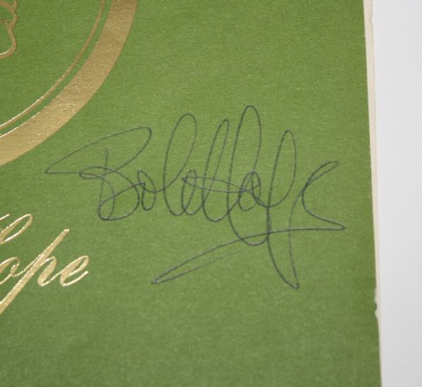 Multi-Signed Bob Hope Salutes Dutch Harrison 1977 Dinner Menu JSA COA