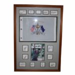 1999 Ryder Cup Framed Display with Flag and Signatures from Team USA and Captain JSA COA
