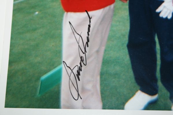 Sam Snead / Tiger Woods Autographed 8x10 Photo - Snead Signed Only JSA COA