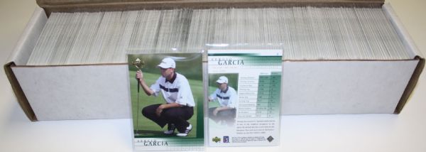 Lot of Approximately 500 2001 Upper Deck Sergio Garcia Golf Cards