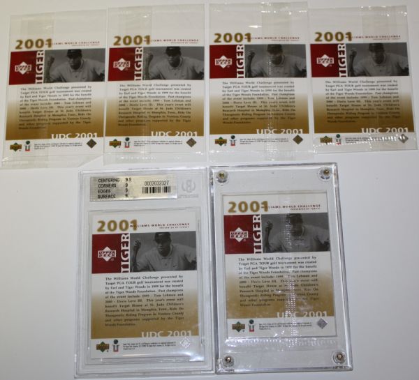 Lot of Six: Tiger Woods Challenge Cards