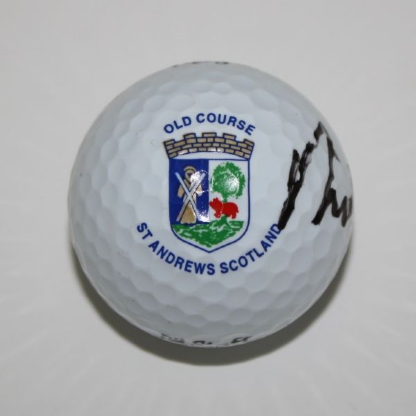 Nick Faldo Signed St. Andrews Golf Ball JSA COA