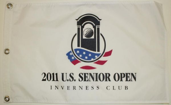 Lot of 3 Souvenir Golf Pin Flags: Safeway Classic, Wachovia Championship, and US Senior Open