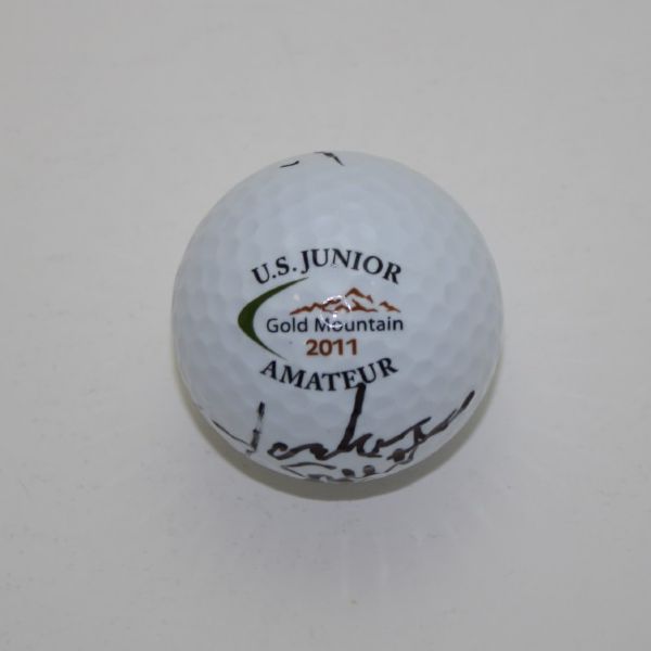 Jordan Spieth Signed U.S. Junior Amateur Gold Mountain Golf Ball JSA COA