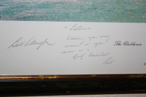 Robert Trent Jones Signed Congressional 18th Hole Circa 1970 #ed Bill Waugh Lithograph 105/850