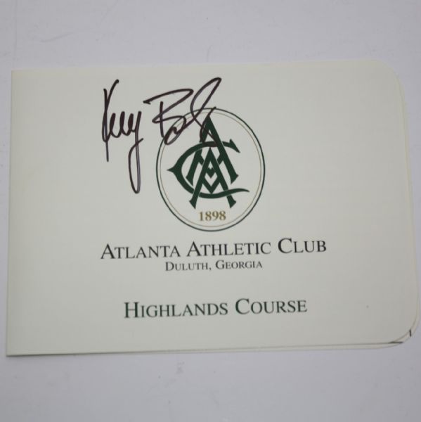Keegan Bradley Signed Atlanta Athletic Club Scorecard JSA COA