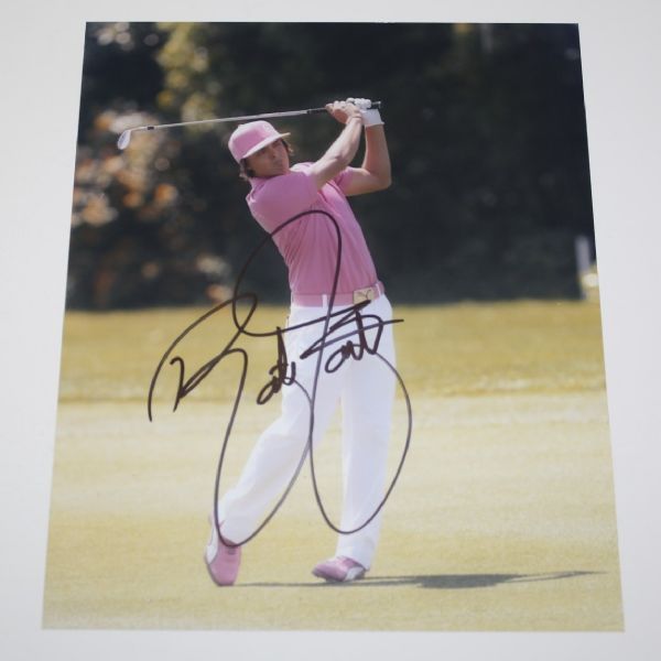 Rickie Fowler Signed 8x10 Photo - Wearing Pink JSA COA