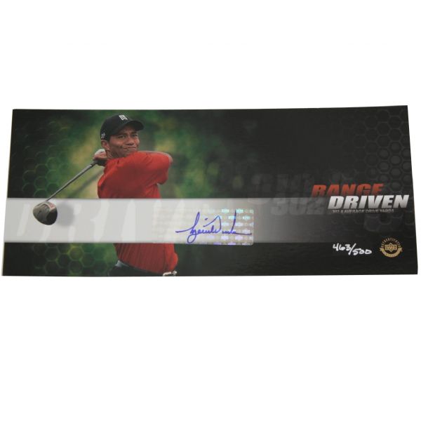 Tiger Woods Signed UDA Range Driven Ball Certificate - 463/500 - No Ball