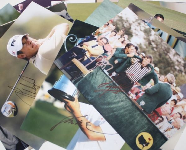 Lot of 100 Miscellaneous Signed 8x10 Photos - Masters, PGA, US Open, and The Open Champs JSA COA
