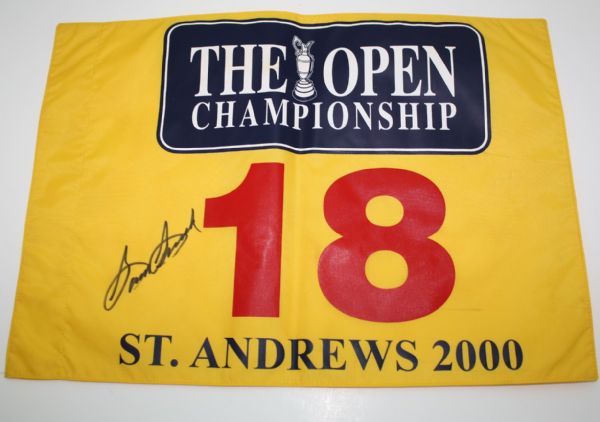 Sam Snead Signed The Open Flag - St. Andrews - 2000 JSA COA