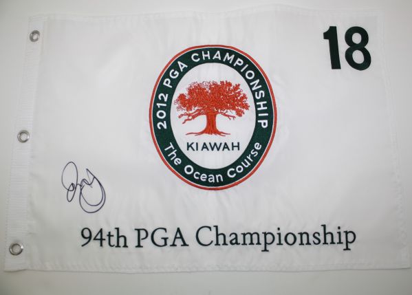 Rory McIlroy Signed 2012 Embroidered PGA Flag - Kiawah Island JSA COA