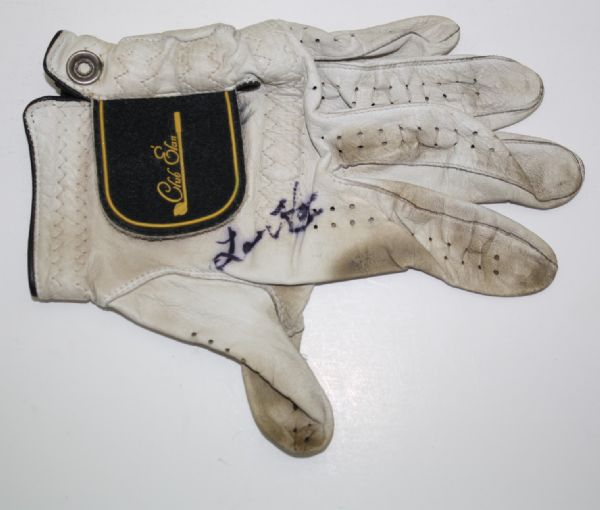 Lou Holtz Signed 'Club Elan' Golf Glove JSA COA