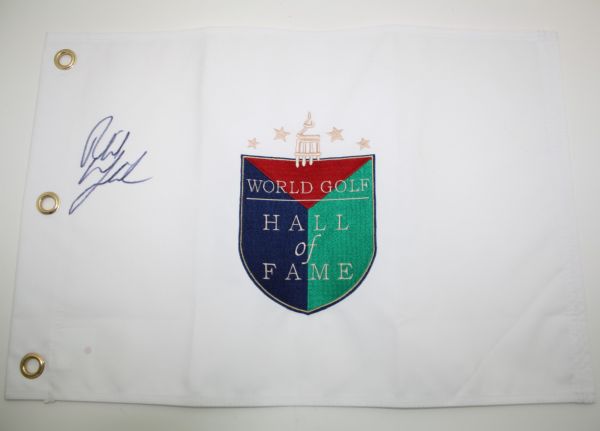 Phil Mickelson Signed World Golf Hall of Fame Embroidered Flag JSA COA