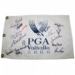Multi-Signed 2000 PGA Championship Screen Flag - 19 Signatures JSA COA