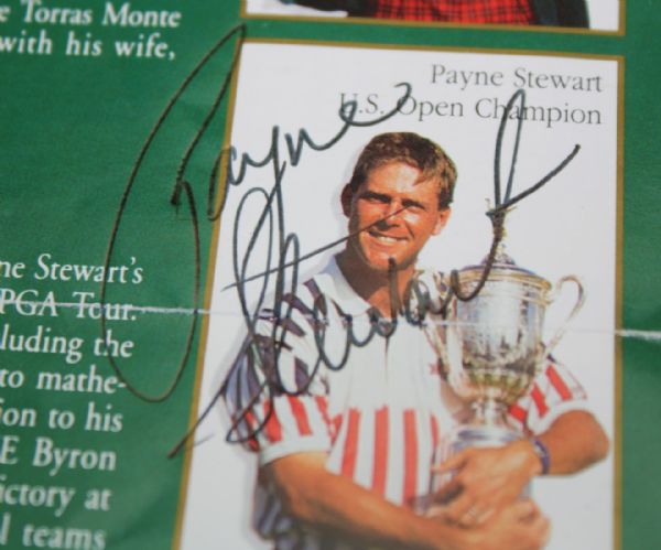 PGA Grand Slam of Golf Pamphlet Signed by Payne Stewart JSA COA