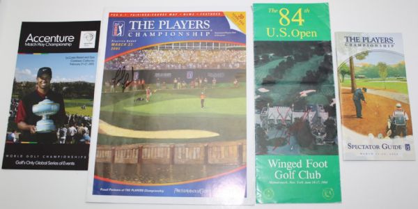 Lot of Miscellaneous Signed Golf Pamphlets, Programs, and Journals JSA COA