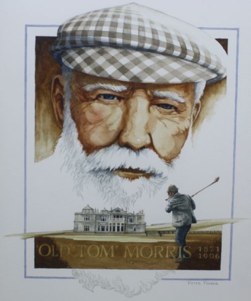 Framed 'Old Tom Morris' Print - 15x 17 by Peter Ferber