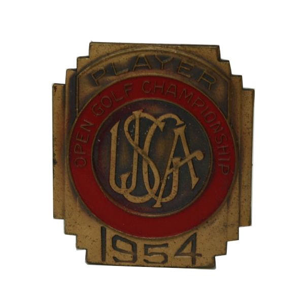 1954 U.S. Open Championship Contestants Pin From Frank Stranahan