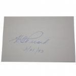 H.G. Picard Signed Card plus Written Note JSA COA