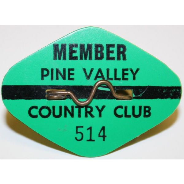 Pine Valley Country Club Member Pin - #514