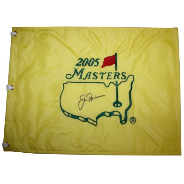 Jack Nicklaus Signed 2005 Masters Embroidered Flag JSA COA