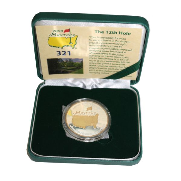 2009 Masters Commemorative Coin #10-Depicts 13th Hole