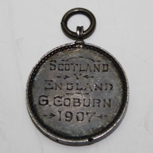 1907 Scotland vs England Contestant Medal - G. Coburn