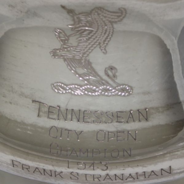 1943 Tennessean City Open Champions Trophy-Won by Frank Stranahan Course Record 63